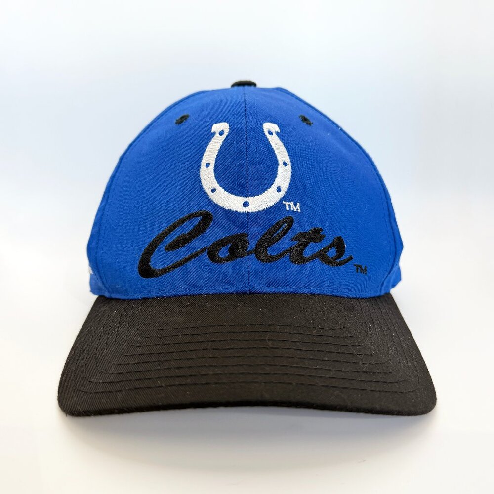 Indianapolis Colts Team NFL Snapback Hat Blue/Black